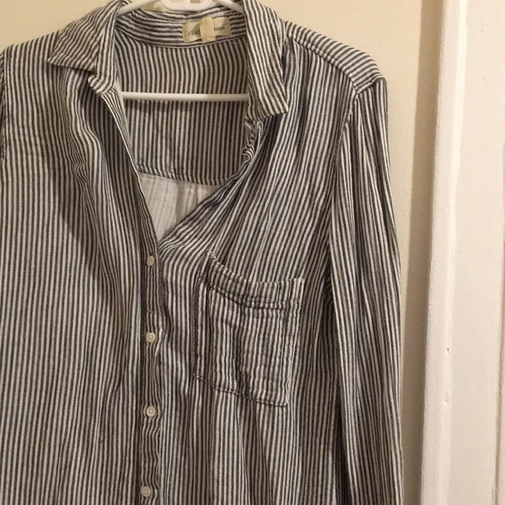 Cloth and Stone striped button up!